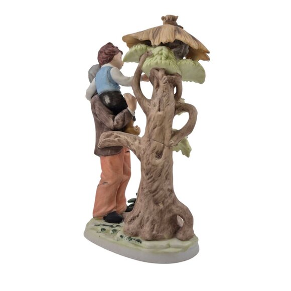 Vintage Lefton Figurine China Hand Painted Porcelain 07778 Grandfather Grandson - Picture 6 of 10